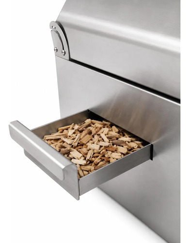 Parrilla Eléctrica Acero Inoxidable Con Funda Pinza Ahumador - Imagen 5